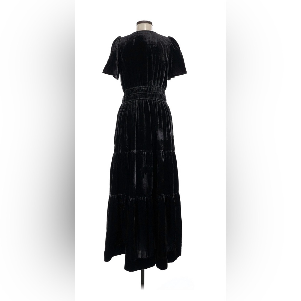 Anthropologie Somerset Maxi Dress, Velvet Edition, Black Medium - Picture 5 of 7
